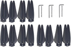 sea jump Accessories 12PCS Propeller for SJRC F11/F11pro F24/F24 Pro DE22/DE22pro F35 Brushless Folding Quadcopter Accessories Drone Blade