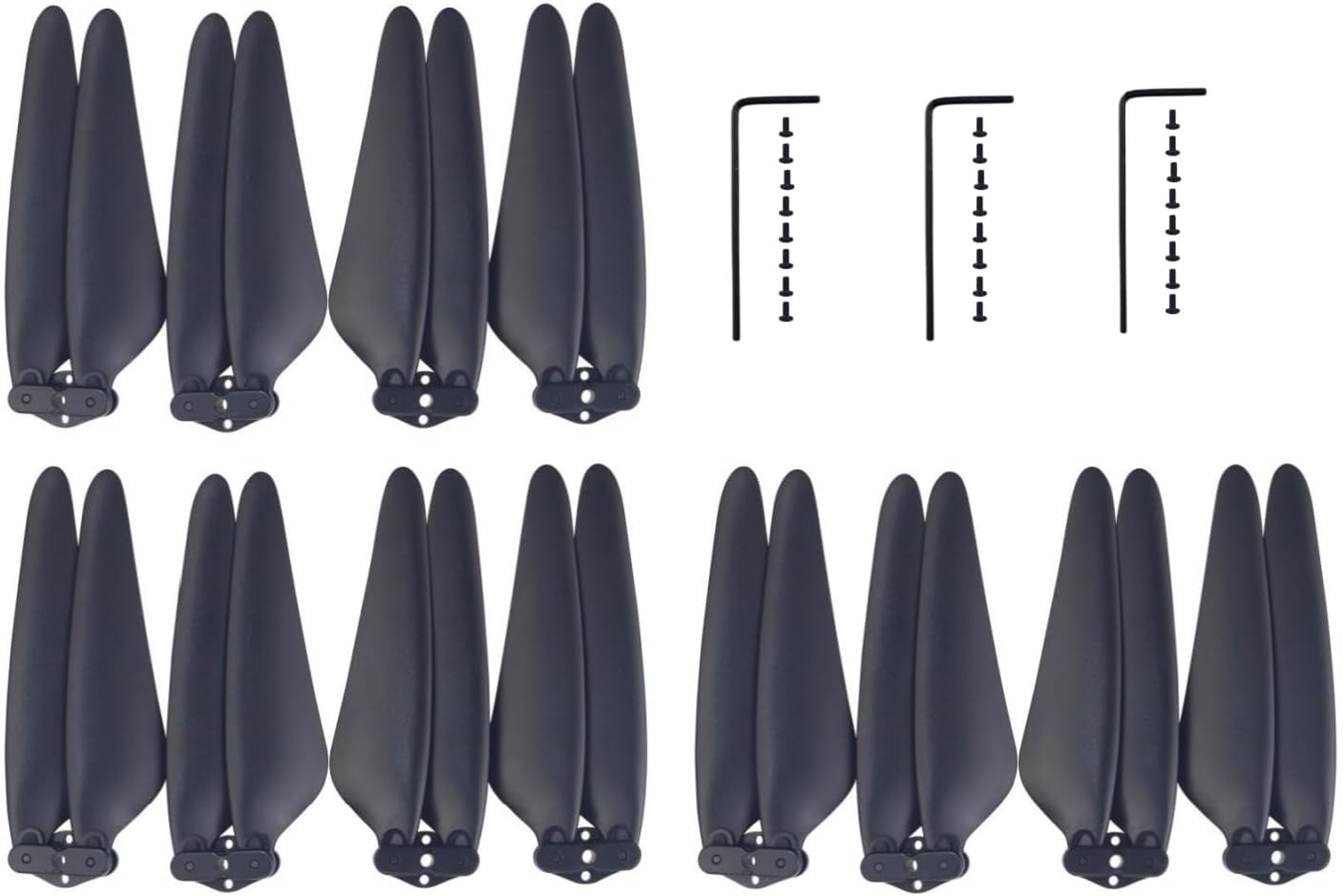 sea jump Accessories 12PCS Propeller for SJRC F11/F11pro F24/F24 Pro DE22/DE22pro F35 Brushless Folding Quadcopter Accessories Drone Blade