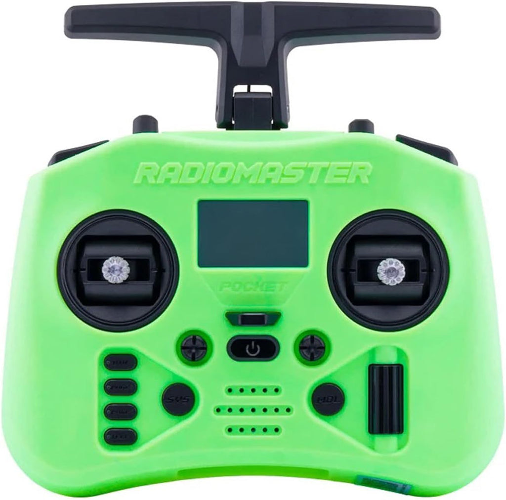 Radiomaster Pocket Crush ExpressLRS Radio Controller 2.4G 16CH ELRS Transmitter Hall Gimbal For RC FPV Drone Quadcopter Remote Control NEW (Mint Mist-ELRS M2)