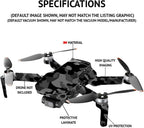MightySkins Compatible with DJI Mini 2 Portable Drone - Black Modern Camo | Protective, Durable, and Unique Vinyl Decal wrap Cover | Easy to Apply and Change Styles | Made in The USA