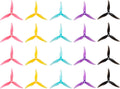 20pcs Fpv Drone Props Propeller: Gemfan Hurricane 51477 Tri-Blade 5 Inch Props for 4S 6S FPV Freestyle Racing, 10xCW 10xCCW