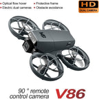 HD Camera Drone with 3 Batteries for Adults Beginners, Optical Flow Positioning Altitude Hold 360¡ã Flips, One Key Takeoff/Landing Headless Mode, V86 Mini RC Quadcopter for Outdoor Indoor Videos Drones