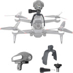 Drone Searchlight Strobe Light for DJI FPV Drone Night Navigation Flight Light Lamp Headlight Mount with Top Carry Extension Bracket Adapter Clamp Holder Drone Anti-Collision Accessories