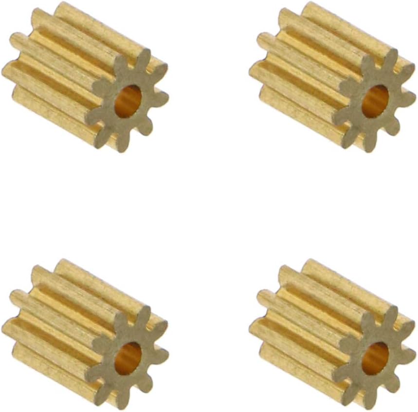 Motor Copper Pinion Gear 9 Teeth 1 5mm Hole Diameter 0 4 Module for Drone Airplane DIY Toy Model Spare Parts Pack of