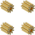 Motor Copper Pinion Gear 9 Teeth 1 5mm Hole Diameter 0 4 Module for Drone Airplane DIY Toy Model Spare Parts Pack of