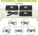 Fytoo 3PCS 3.7V 1000mAh Lipo Battery with 1PCS USB Charging Cable for E88 E88MAX E99 E99MAX BD101 P15PRO P8 A13 A15 K10MAX RC Drone Battery Aerial Photography Quadcopter