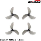 12Pairs Gemfan 45mm 3-Blade Propeller Props with 1.5mm Shaft Hole for RC FPV Whoop Drone Freestyle Quadcopter (12CW+12CCW)