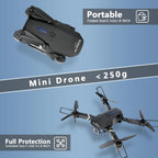 FLYVISTA Mini Drone with Camera for Adults Kids, 1080P WiFi FPV Camera Drone with 3 Batteries, One-Click Take Off/Landing, Altitude Hold, Headless Mode, 360¡ã Flips, 3-Gear Speeds, Emergency Stop, Carrying Case, Toys Gifts for Kids and Adults Beginner