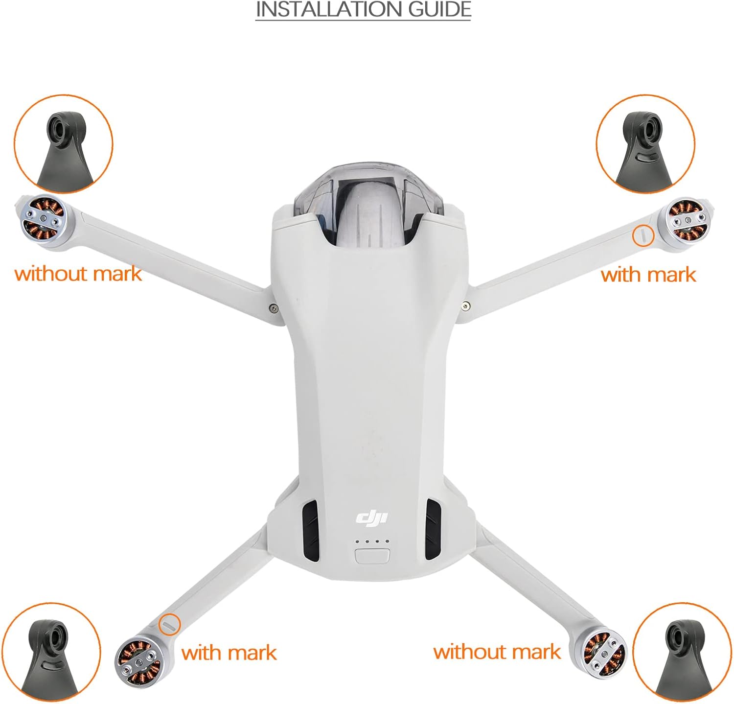 (24pcs) Mini 3 Propellers Compatible with DJI Mini 3 Wings Blades Replacement Accessories (NOT for DJI Mini 3 Pro)