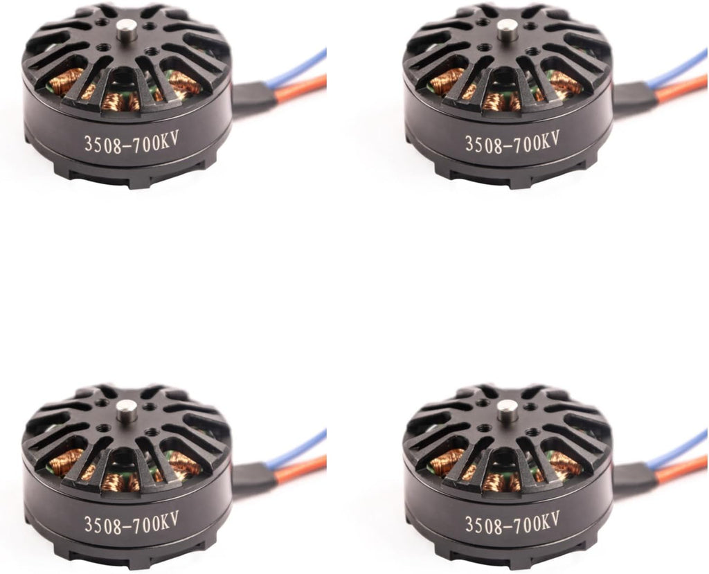JeeFly 3508-700KV Brushless Motor for Drones CW CCW High Torque 700KV Outrunner Drone Motor Lightweight for FPV Fixed-Wing Helicopters Multirotor Quadcopter RC Models (4pcs)