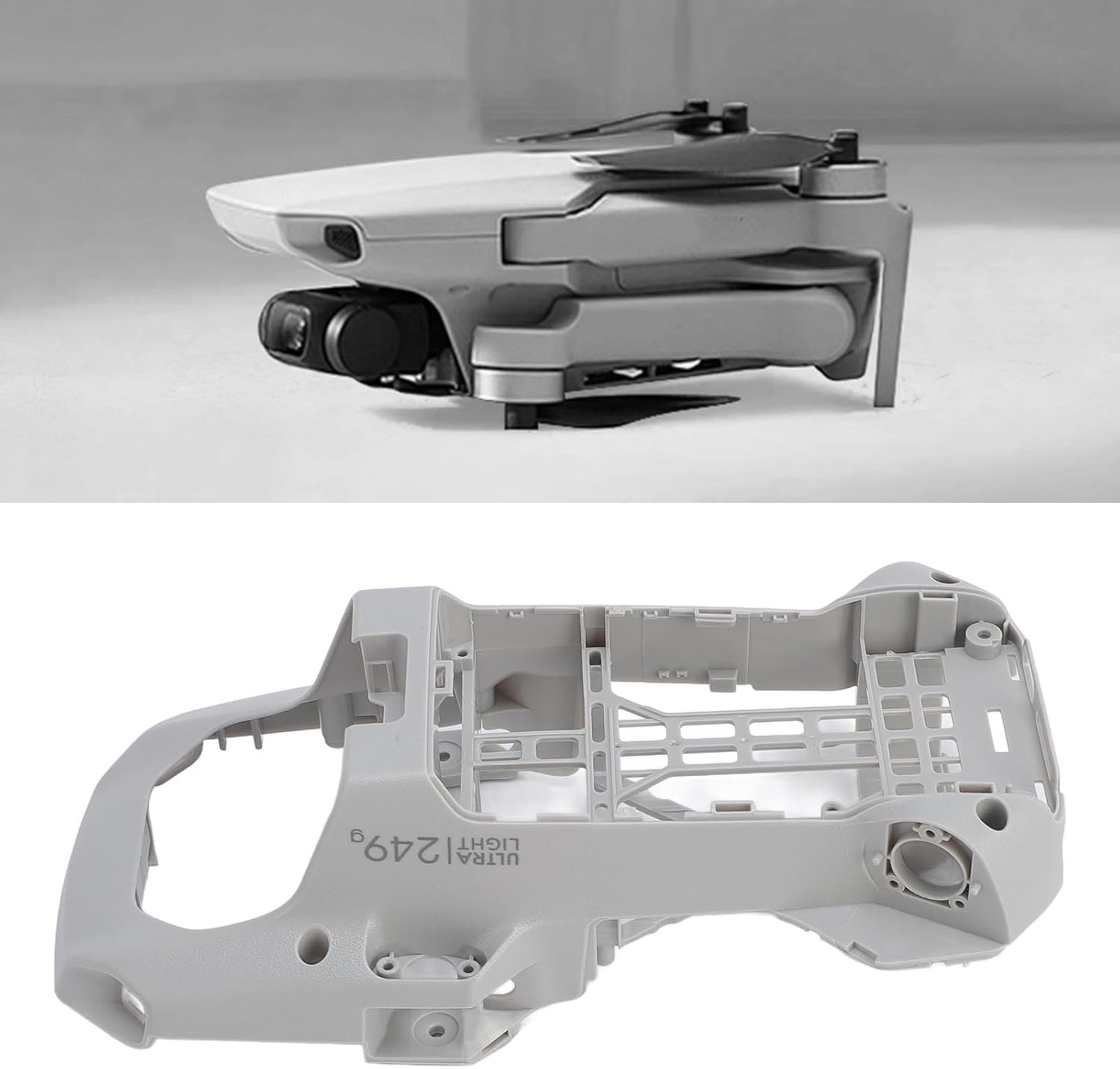 Body Shell Middle Frame,Drone Body Frame Replacement Repair Parts for Mini 2 SE Mini 4K,Middle Frame Housing Shell Midframe Replacement,Middle Frame Replacement for Mini 2 SE
