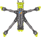 Volador II VD5 O4 Pro Air Unit Deadcat RC FPV Drone Racing Drone Quad T700 Carbon Fiber Quadcopter Frame Kit with 6mm Arm 5 Inch RC Hobbies Cinematic w/TPU Parts Yellow