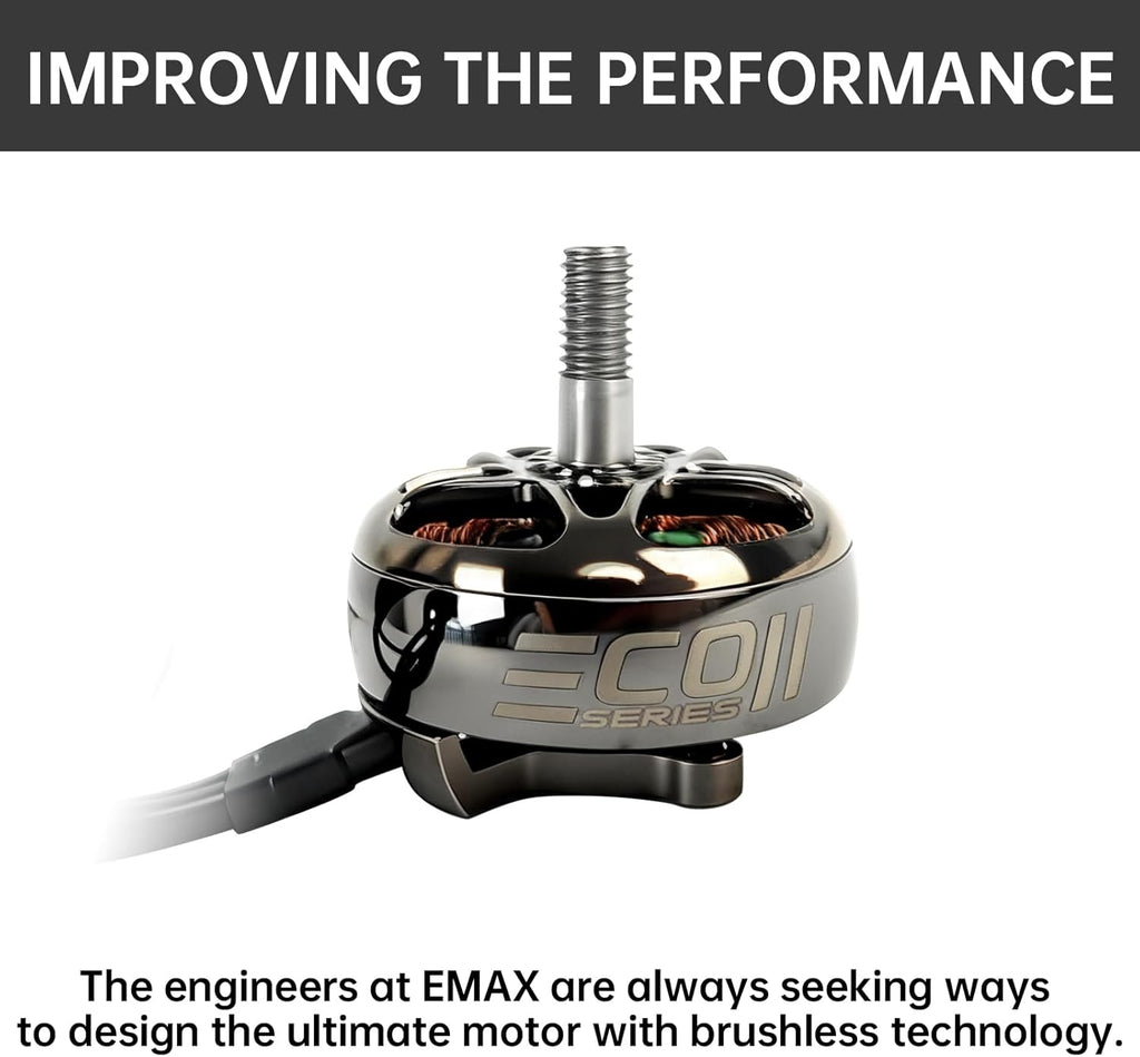 ECO II 2807 Brushless Motor 1300KV 3-6S RC Motor for RC FPV Racing Multicopter RC Drone Quadcopter Spare Parts RC Parts, rc Plane Motor Drone Motor 4PCS