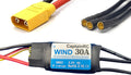 30A ESC with 5.5V/4A BEC 2-4S Electric Speed Controller with XT60 & 3.5mm Bullet Plugs for Fixed Wing Airplane/RC Drone Airplane/Brushless Motors