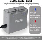 Mini 4K/2 Series Intelligent Flight Battery(2 Pack) with Two-Way Charging Hub, 31mins Max Flight, 2400mAh-7.7V Replacement Battery Fly More kit for DJI Mini 4K/2/2 SE/SE