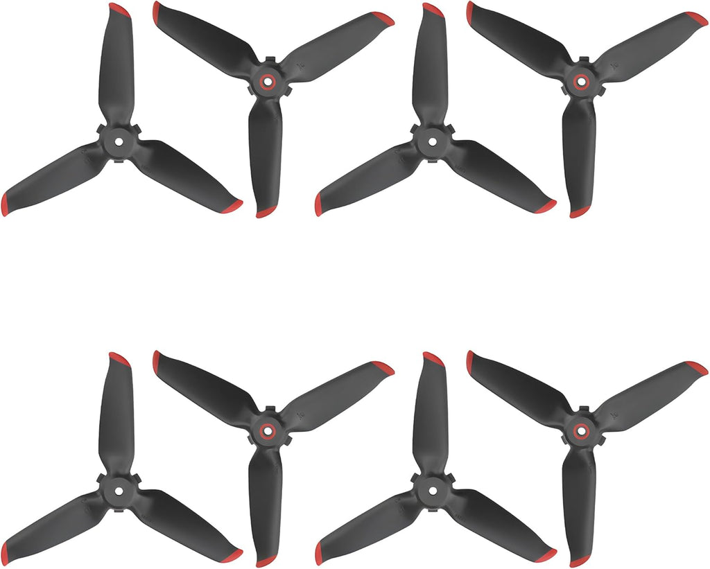 Propellers for DJI FPV Blades - 8Pcs Props Quick Replacement Spare Part Low Noise Props Wings for DJI FPV Drone Accessories Red Tips