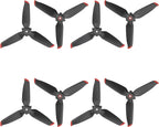 Propellers for DJI FPV Blades - 8Pcs Props Quick Replacement Spare Part Low Noise Props Wings for DJI FPV Drone Accessories Red Tips