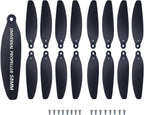 Universal 58mm/2.28In Drone Propellers for S162¡¢S116¡¢S112¡¢XK5¡¢SG108¡¢L108¡¢S3¡¢S9¡¢M8¡¢RG101¡¢A13¡¢S1S¡¢K918 Models - Replacement Drone Accessories with Stable and Low-Noise Operation 16-Pack (Black)