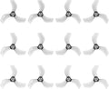 BETAFPV 12pcs Gemfan 40mm 3-Blade Propellers with 1.5mm Shaft Hole Whoop Drone Propellers for 110X Motor 1S FPV Tiny Whoop Quadcopter like Cetus Pro