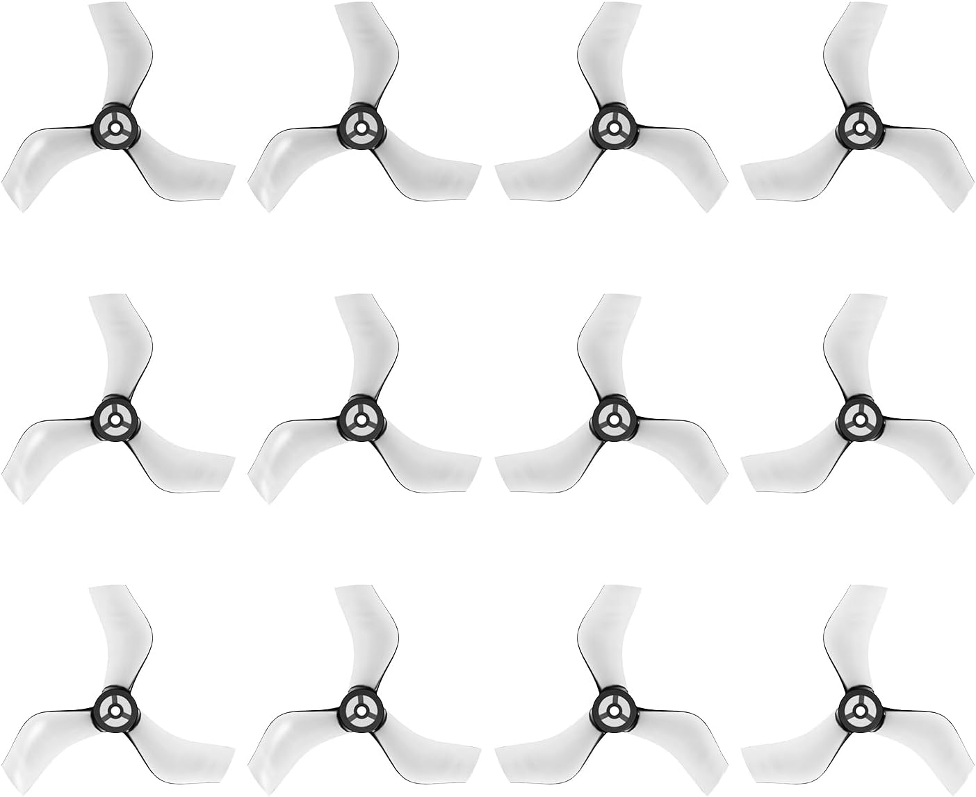 BETAFPV 12pcs Gemfan 40mm 3-Blade Propellers with 1.5mm Shaft Hole Whoop Drone Propellers for 110X Motor 1S FPV Tiny Whoop Quadcopter like Cetus Pro