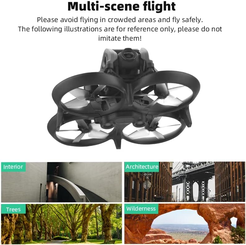 CAPART Body Frame Replacement for DJI Avata Drone, Propeller Guard Anti-Collision Protective Bar Ring Bumper 360¡ã Safe Flying