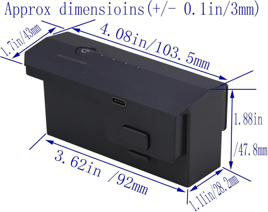 Blomiky 11.1V Li-Po Battery Replacement 2500mAh for SJRC RUKO F11GIM2 F24 DE22 Pro and F11GIM F35 4K Pro Drone