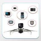 Action Camera Mount Holder, Drone Gimbal Extension Mount Bracket with 1/4 Screw Adapter for DJI Mini 4 Pro/Mini 3/Mini 3 Pro