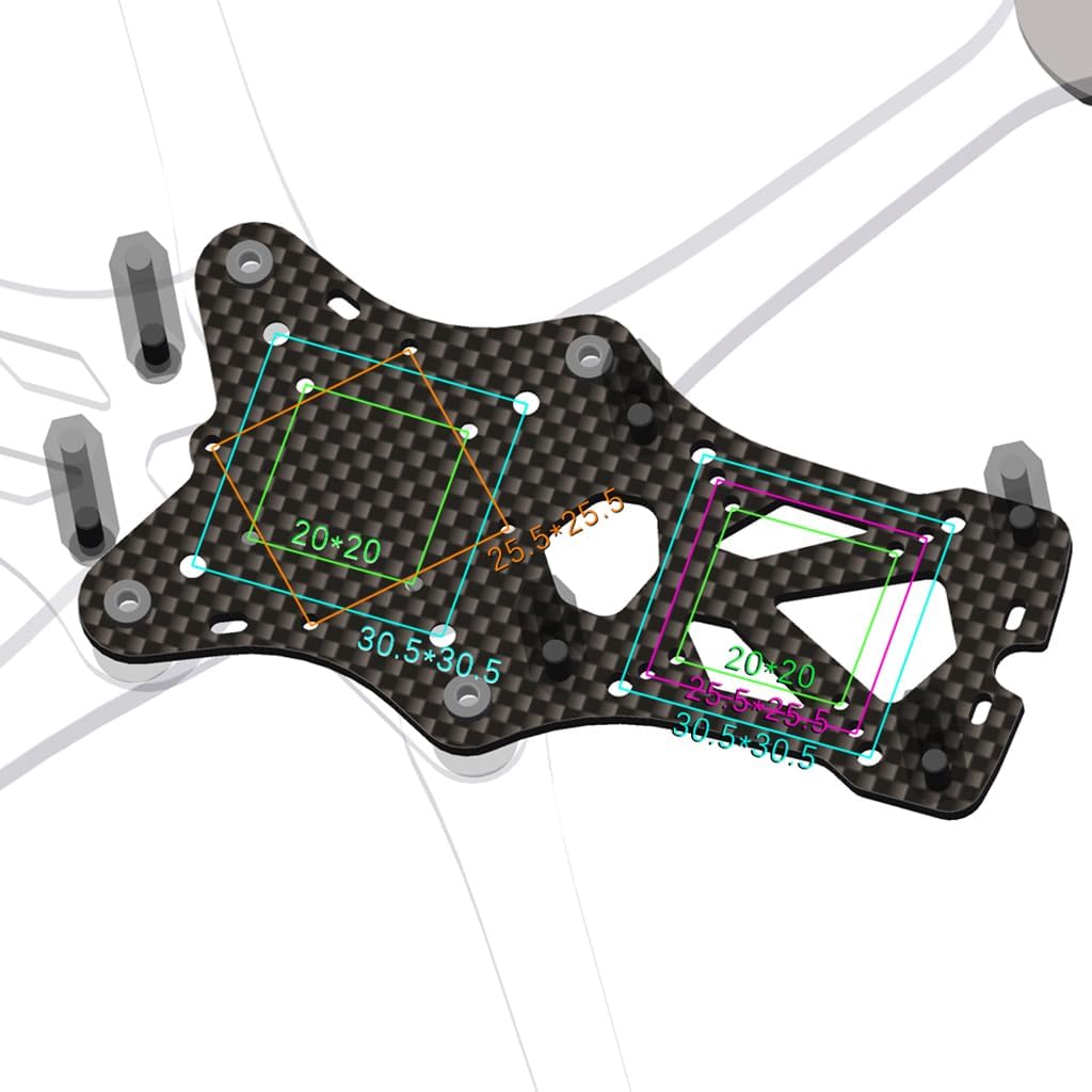 FEICHAO APEX EVO 5 6 7 8 9 10 Drone Frame Kit Compatible with CADDX RunCam O3 Air Unit (5)