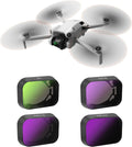 ND Filter Set for DJI Mini 3 / Mini 3 Pro Drone, 4 Pack PL ND8 ND16 ND32 Neutral Density Filter, Multi Coated HD Optical Glass with Aluminum Alloy Frame