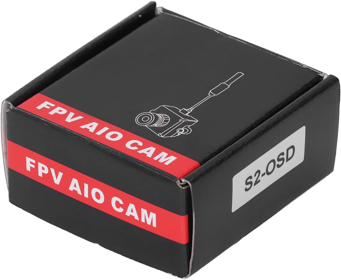 Micro FPV AIO Camera, 5.8G 40CH 25mW Switchable FPV Transmitter Mini FPV Micro AIO Camera, Radio Transmission Device for FPV Drone, FPV Indoor Racing