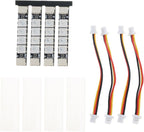 4Pcs LED Strips Lights for Drones 2812 Programmable Arm Light Kit FPV Quadcopter Lighting Accessories Set