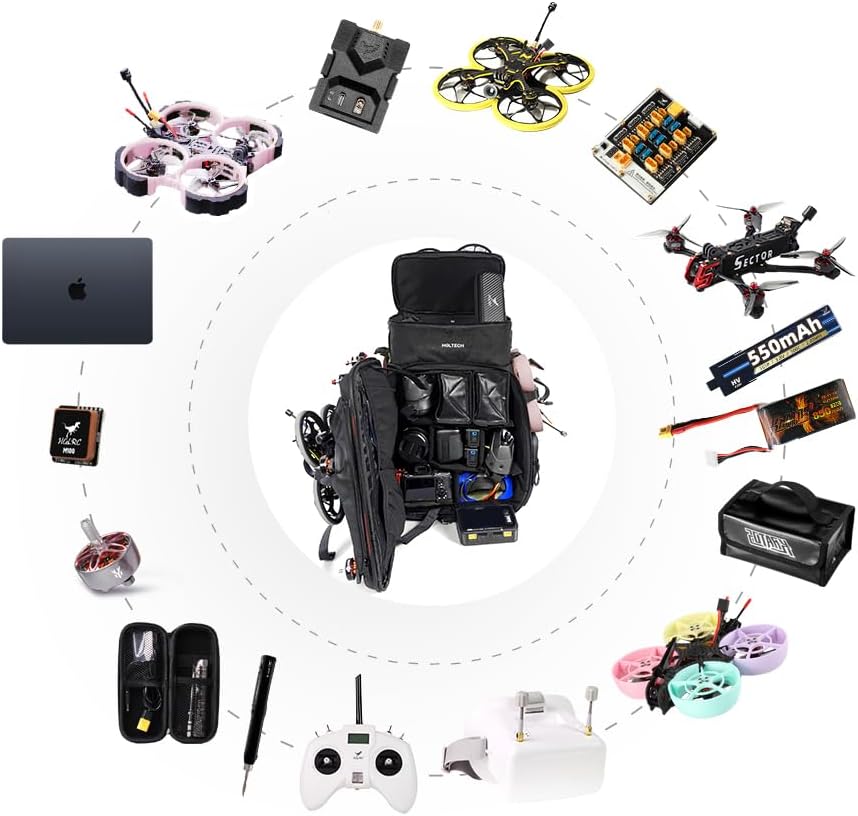 HGLRC FPV Drone Backpack Case Shoulder Bag for FPV Racing Quadcopter Drone and Parts for DJI FPV Combo