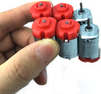 18 Set DC Motors Kit, Mini Electric Hobby Motor 3V -12V 25000 RPM Strong Magnetic with Shaft Propeller, 2 x AA Battery Holder,9V Battery Clip Connector,Plastic Wheels for DIY Science Projects