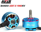 AXISFLYING Bando 2207 2207.5 1960KV FPV Brushless Motor 6S Lipo 5mm Output Shaft for 5inch Freestyle Cinema Drones Parts (4PCS 2207.5 1960KV)
