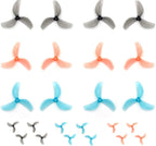 12Pair Gemfan 45MM 3-Blade Propeller Props 1.5mm Hole for FPV Quadcopter Freestyle Toothpick Micro FPV Racing Drone 12CW+12CCW