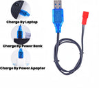 2 Pcs 3.7V 800mAh 25C 902540 Rechargeable Lipo Battery JST Plug with USB Charger for X56W X400 X400W X300C X400C X800 HS110 HS200 S670 V950hd S1750 V2450 X500 HJ818H J819S RC Quadcopter