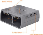 Two Way Charging Hub for DJI Mini 4K,2,2 SE,Mini SE Drone Battery,Check Two Batteries Level,Charging in Sequence Accessories