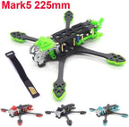5 Inch Racing FPV Drone Frame Kit, MARK5 5 inch 225 FPV Carbon Fiber Racing FPV Drone Frame 225mm Wheelbase with 5mm Arm for 5 inch Propeller Racing FPV for Air Unit HD/for Vista/for Analog