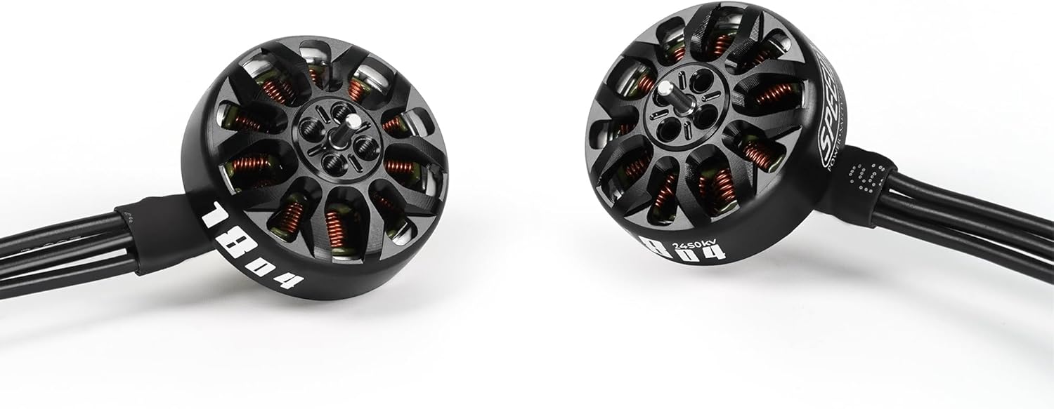 GEPRC SPEEDX2 1804 2450KV Brushless Motor for FPV Drones - 2nd Gen Ultra-Lightweight Upgrade, 13.2g Weight w/ 7075-T Aluminum, Compatible with 3-4 Toothpick & Long Range Drones
