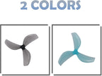 RC Propeller Gemfan 45mm 3-Blade Propeller Props with 1.5mm Shaft Hole for RC FPV Whoop Drone Freestyle Quadcopter 8CW 8CCW(Grey+Blue)
