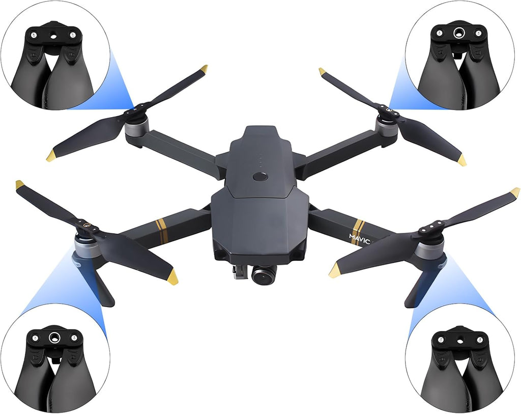 Propellers for DJI Mavic Pro/Mavic Pro Platinum Replacement Drone Accessories Prop Blades Spare Propeller Quick-Release Low Noise Wings 8 Pack