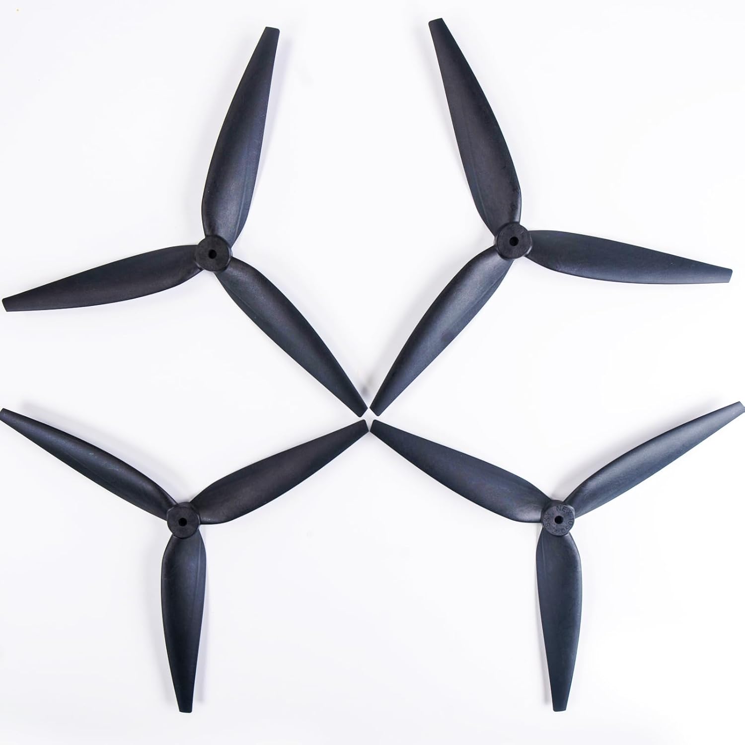 10-Inch Glass Fiber Nylon Propellers, 3-Blade Props for Cinelifter FPV Drones, Black (4 pcs - 2 CW, 2 CCW)