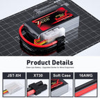 Zeee Premium Series 3S Lipo Battery 850mAh 11.1V 100C with XT30 Plug for FPV Racing Drone Quadcopter Helicopter Airplane RC Boat RC Car RC Models(2 Pack)