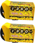 CNHL Speedy Pizza 1350mAh 6S Lipo Battery 22.2V 150C with XT60 Plug for FPV Racing Rc Quadcopter Helicopter Airplane (2 Packs)