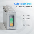 Holy Stone Smart Battery Charging Hub for HS360D and HS360E Drone, Quick Charging, Auto-Discharge (Charge Three Batteries in Sequence)