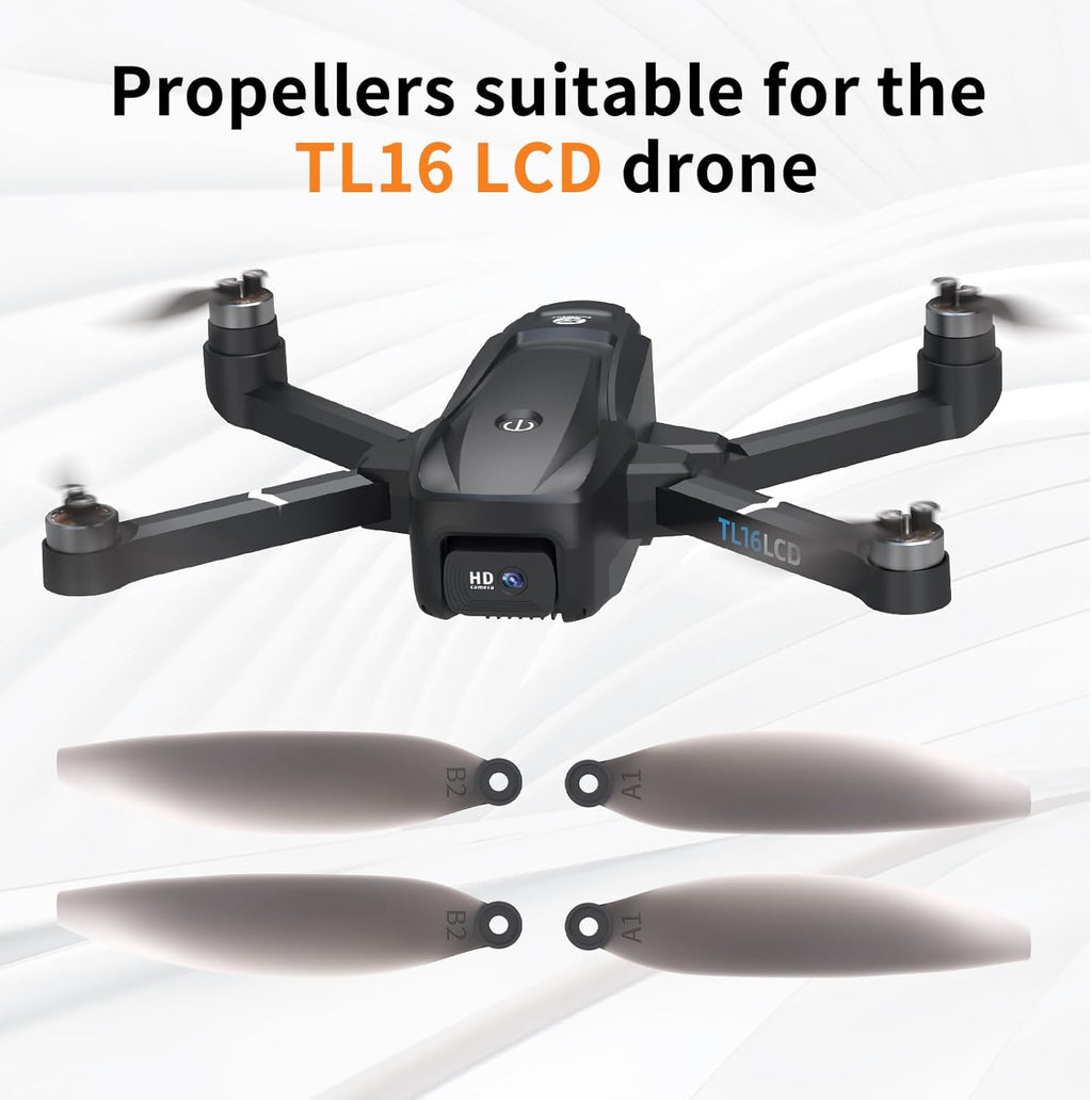 16 Pcs Drone Propeller Blades for TL16LCD Drone Props Accessories