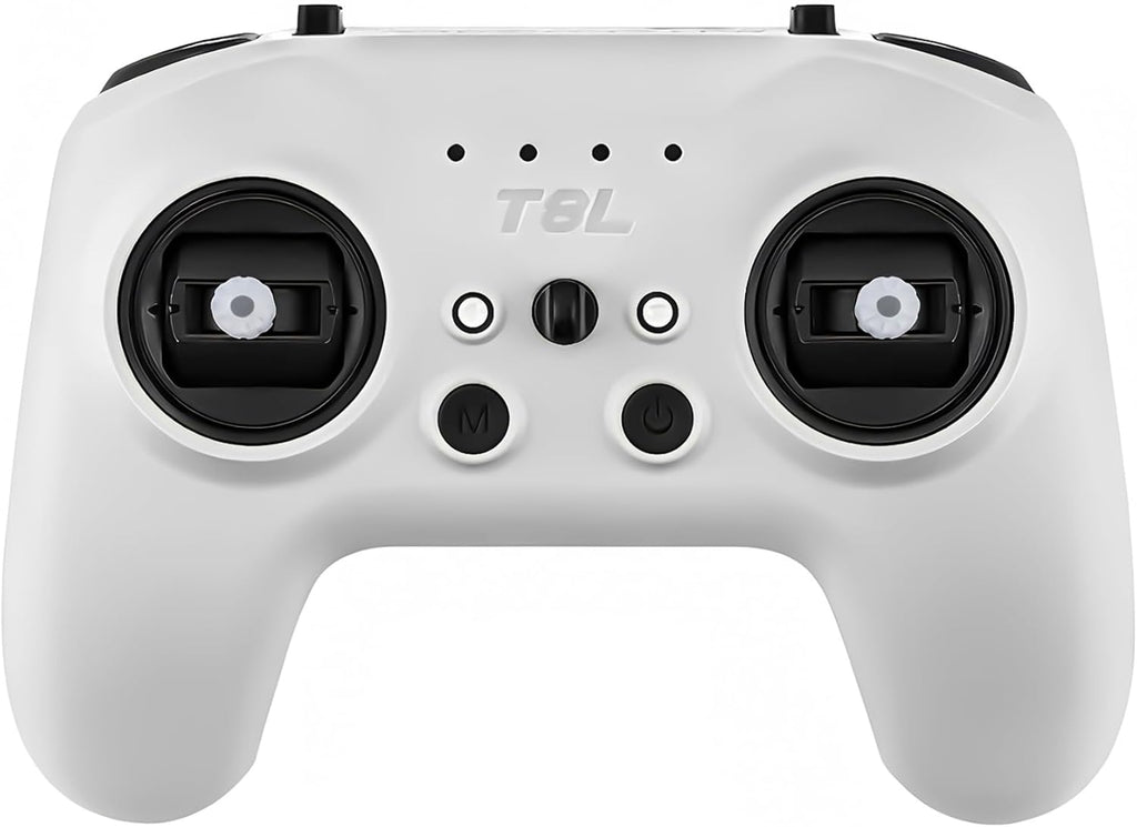 Radiomaster T8L ELRS 2.4GHz Radio Transmitter, 204g Lightweight Screenless Remote Controller with Hall-Effect Gimbals, USB-C Charging & Simulator Compatibility for FPV Drones, Fixed-Wing Aircraft