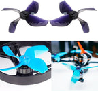 16PCS 2020 4-Blade Propellers with 1.5 mm Shaft Compatible with Beta85X HD Digital VTX Drone 1103 8000KV & 1105 5000KV Brushless Motors