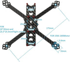 VERBANA 4 inch Freestyle FPV Drpme Frame Kit Wheelbase 175mm Drone Rock with 3.5mm Arm Thickness for 4 inch Propeller FPV Racing Drone Accessories Part