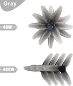 RC Propeller 2023 2 Inch 3-Blade Propeller 3 Holes Props for Gemfan Hurricane for 1105-1108 Brushless Motor RC Drone FPV Racing Toothpick 8CW 8CCW(Gray, Green)